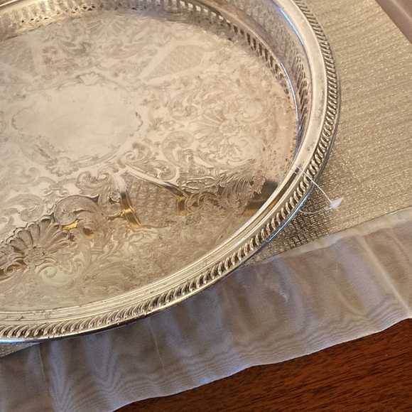 Vintage British Leonard Silver Tray - Picture 3 of 8